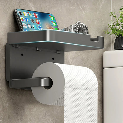 Drill-Free Bathroom Shelf Holder