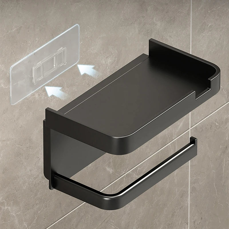 Drill-Free Bathroom Shelf Holder