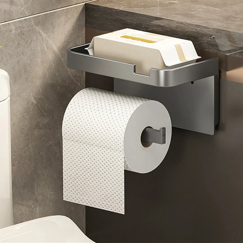 Drill-Free Bathroom Shelf Holder