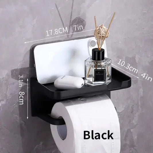 Drill-Free Bathroom Shelf Holder